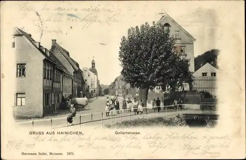 Ak Hainichen in Sachsen, Gellertstraße