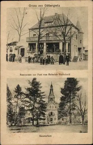 Ak Gütergotz Stahnsdorf Brandenburg, Restaurant zur Post, Sanatorium