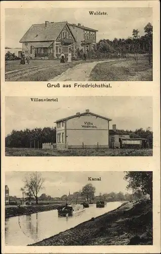 Ak Friedrichsthal Oranienburg in Brandenburg, Waldstraße, Villenviertel, Villa Waldfrieden