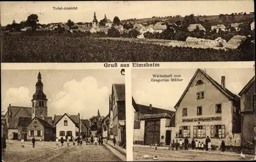 Ak Eimsheim in Rheinhessen, Gastwirtschaft, Totalansicht