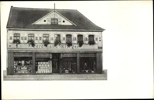 Ak Oggersheim Ludwigshafen am Rhein, Handlung, Schaufenster