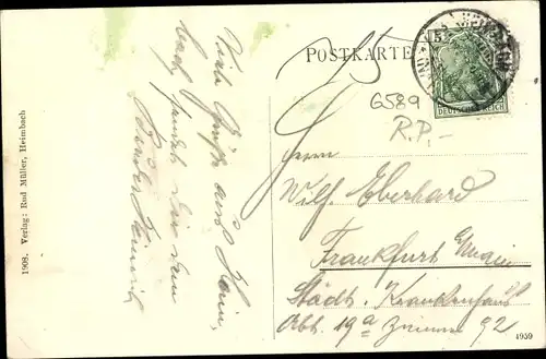 Ak Heimbach an der Nahe, Totalansicht