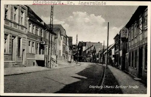 Ak Oderberg im Kreis Barnim, Berliner Straße