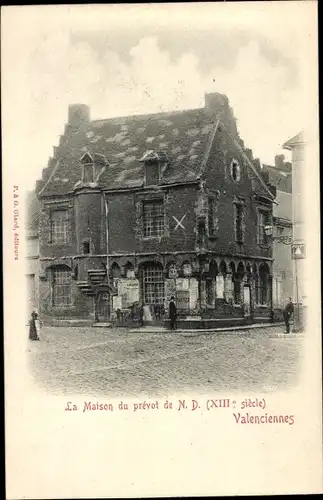 Ak Valenciennes Nord, Das Haus des Propstes von ND (13. Jahrhundert)