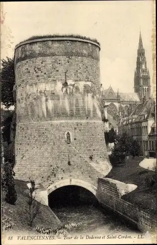 Ak Valenciennes Nord, Turm der Dodenne und Saint-Cordon