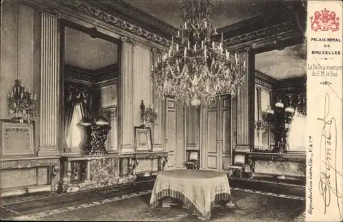 Ak Bruxelles Brüssel, Palais Royal, La Salle a manger de S.M. le Roi