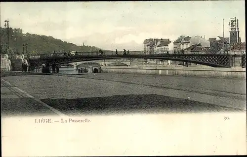 Ak Liège Lüttich Wallonien, La Passerelle
