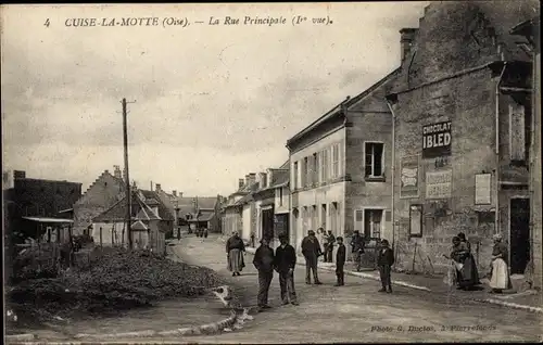 Ak Cuise la Motte Oise, Hauptstraße