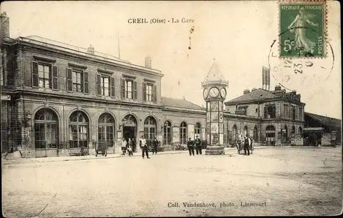 Ak Creil-Oise, Bahnhof