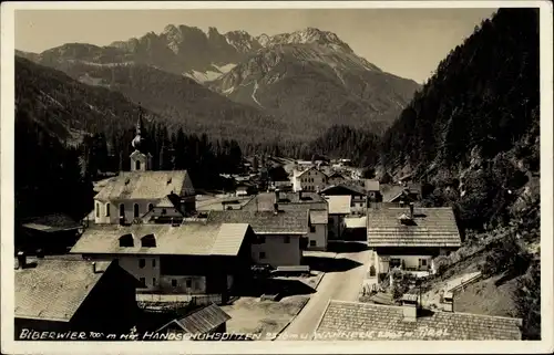 Ak Biberwier Tirol, Totalansicht, Handschuhspitzen, Wanneck
