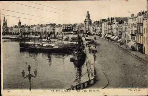 Ak La Rochelle Charente Maritime, Quai Duperre