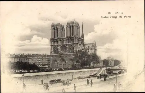 Postkarte Paris IV Ile de la Cité, Kathedrale Notre Dame