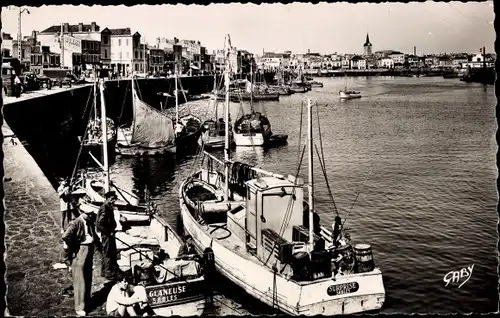 Ak Les Sables d'Olonne Vendée, Hafen