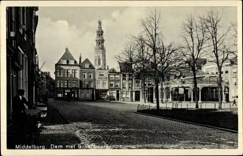 Ak Middelburg Zeeland Niederlande, Straßenpartie
