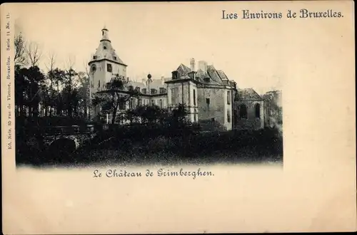 Postkarte Grimbergen Flämisch-Brabant, Schloss