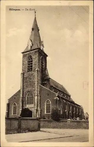 Ak Hillegem Flandern Ostflandern, Kirche