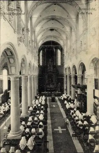 Ak Gand Gent Ostflandern, Kirche, Innenansicht