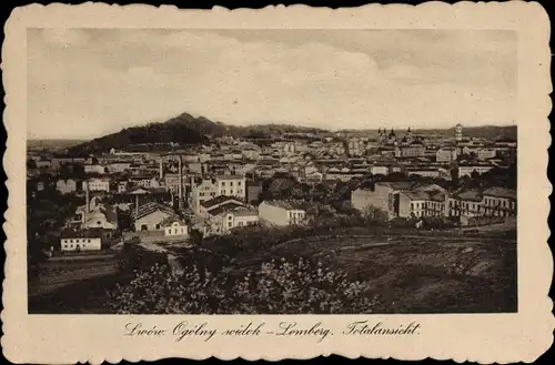 Ak Lwiw Lwów Lemberg Ukraine, Totalansicht