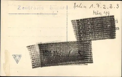 Ak Berlin, Große Straßenkämpfe während Generalstreiks 1919, Steinbarrikade