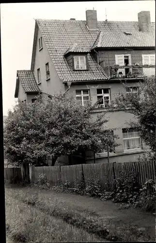 Foto Ak Mühlhausen in Thüringen, Philosophenweg 61 von der Gartenseite gesehen