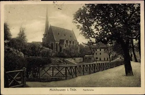 Ak Mühlhausen in Thüringen, Petrikirche