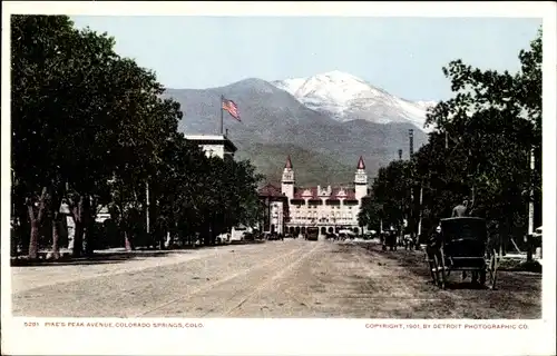 Ak Colorado Springs Colorado USA, Pikes Peak Avenue