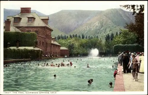 Ak Glenwood Springs Colorado USA, Der Pool