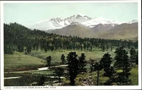 Ak Colorado USA, Longs Peak vom Estes Park