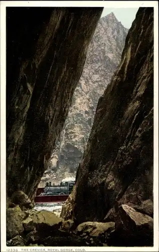 Ak Colorado Springs Colorado USA, Royal Gorge, The Crevice