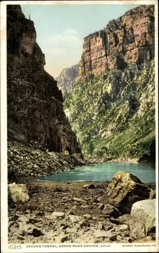 Ak Colorado USA, Zweiter Tunnel, Grand River Canyon