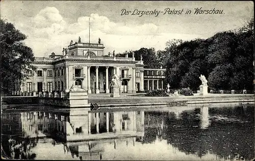 Ak Warszawa Warschau Polen, Lazienky Palast