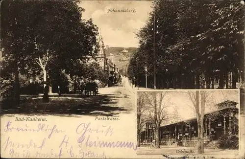 Ak Bad Nauheim in Hessen, Johannisberg, Parkstraße, Kolonnade