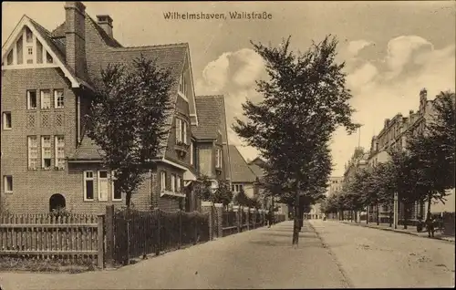 Ak Wilhelmshaven an der Nordsee, Wallstraße