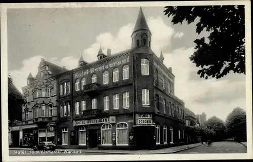 Ak Wanne Eickel Herne im Ruhrgebiet, Hotel Fürst Bismarck, Hindenburgstraße 225