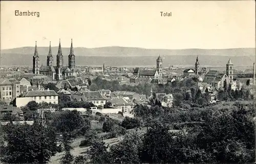 Ak Bamberg in Oberfranken, Gesamtansicht