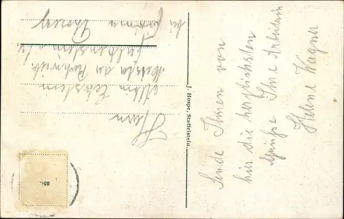 Ak Hof an der Saale Oberfranken Bayern, Teilansicht, Kirche