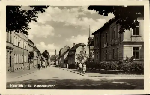 Ak Neustadt in Sachsen, Bahnhofstraße