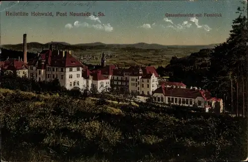 Ak Hohwald Neustadt in Sachsen, Heilstätte Hohwald, Gesamtansicht