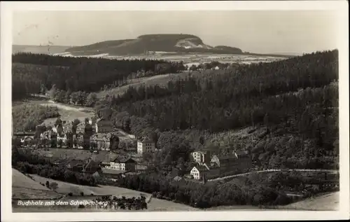 Ak Annaberg Buchholz im Erzgebirge, Teilansicht Buchholz, Scheibenberg, Unterkunftshaus