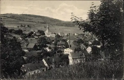 Ak Seiffen im Erzgebirge, Gesamtansicht, Kirche