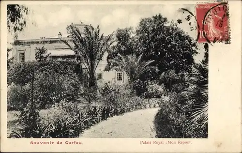 Ak Korfu Griechenland, Königlicher Palast Mon Repos