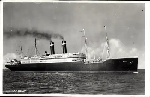 Foto Ak Dampfer America, USL, ex Amerika, HAPAG