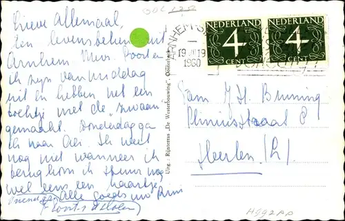 Ak Oosterbeek Renkum Gelderland, Gastwirtschaft Westerbouwing, Schwanenzug