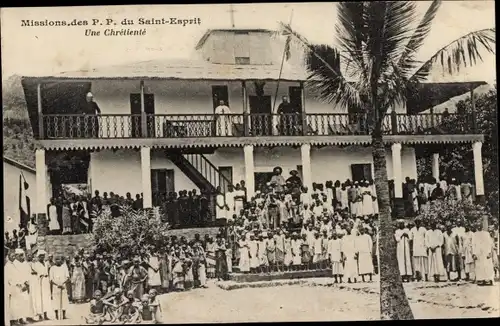 Ak Mission der Väter des Heiligen Geistes, Missionsstation