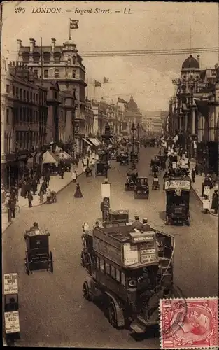 Ak London England, Regent Street, Bus