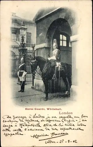 Ak London England, Whitehall, Horse Guards