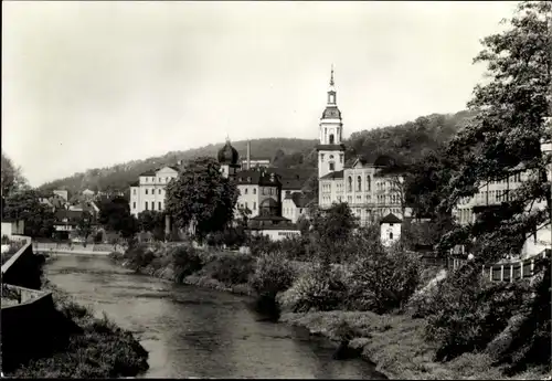 Ak Greiz im Vogtland, Teilansicht, Kirche