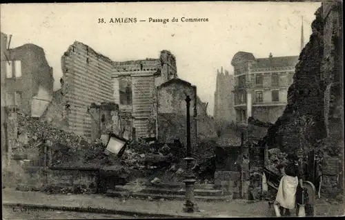 Ak Amiens Somme, Passage du Commerce