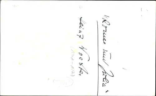 Ak Schauspieler Heinz Woester, Portrait, Autogramm