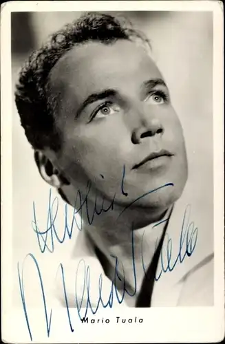 Ak Schauspieler Mario Tuala, Portrait, Autogramm